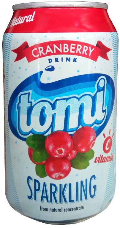 Tomi Cranberry Sparkling Drink (33cl Can)