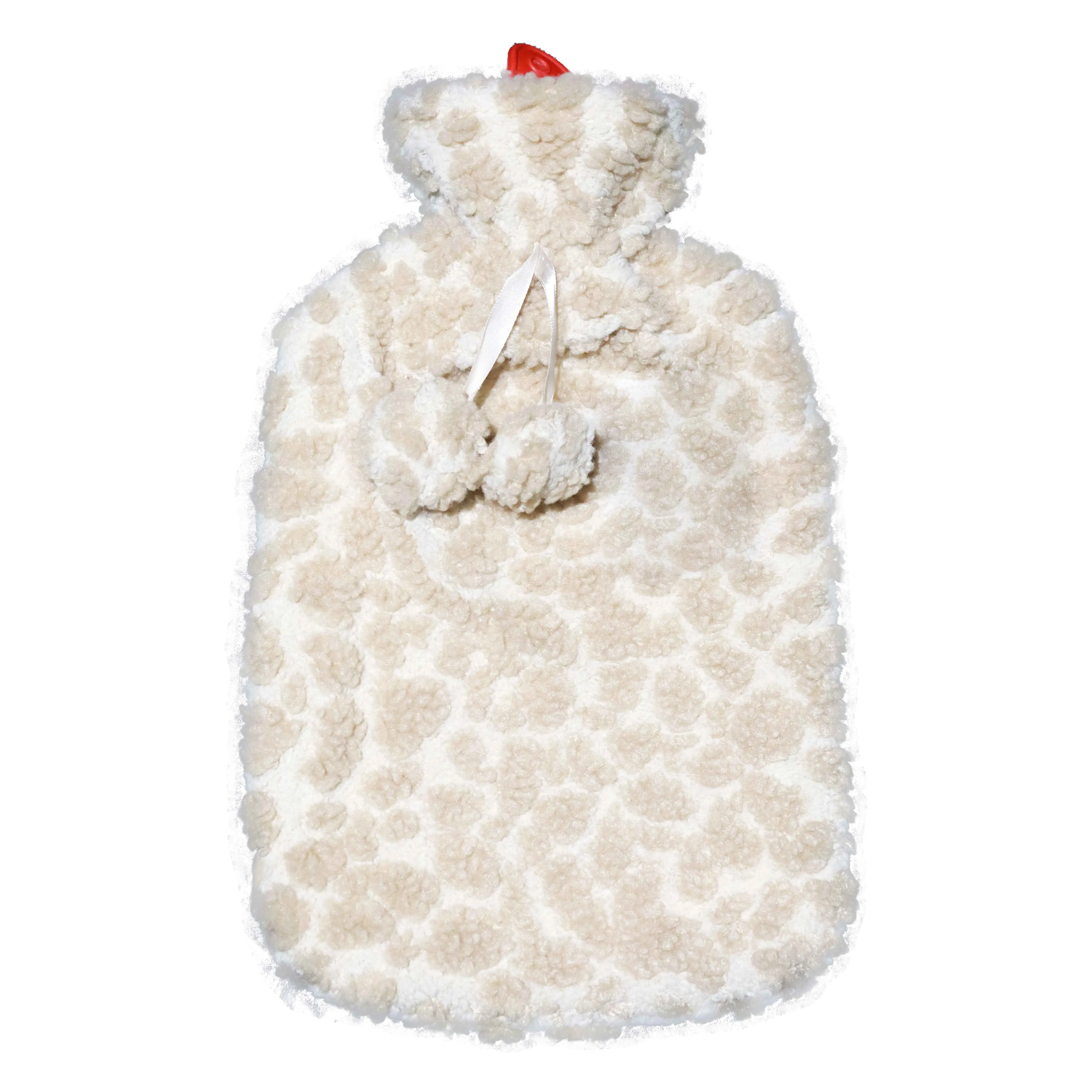 2L Knitted Hot Water Bag - Beige Pink