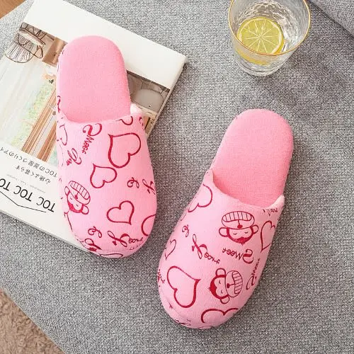 Comfy Indoor Slip-Ons - Pink